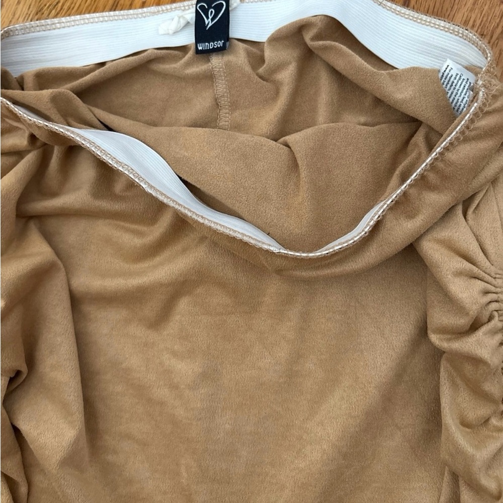 Windsor Tan Ruched Skirt - Picture 2 of 4
